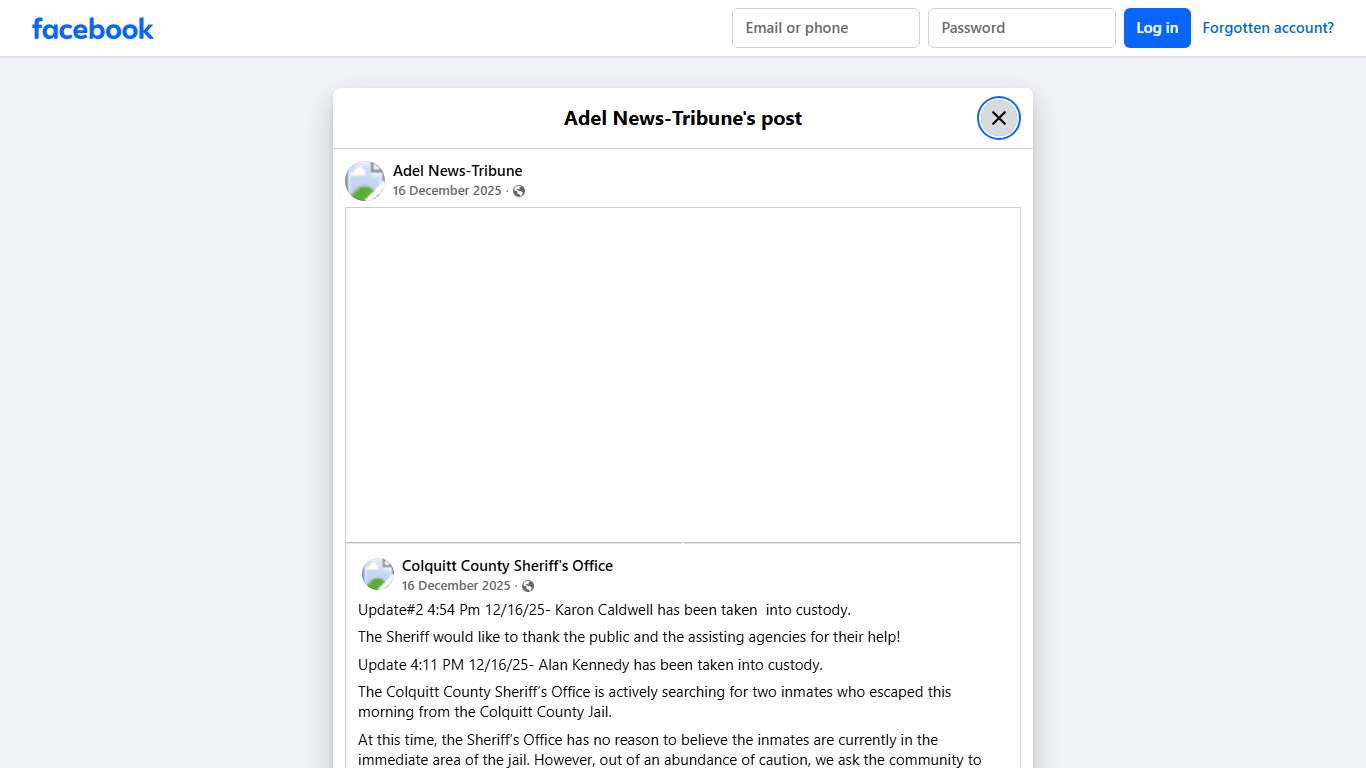 Adel News-Tribune Facebook