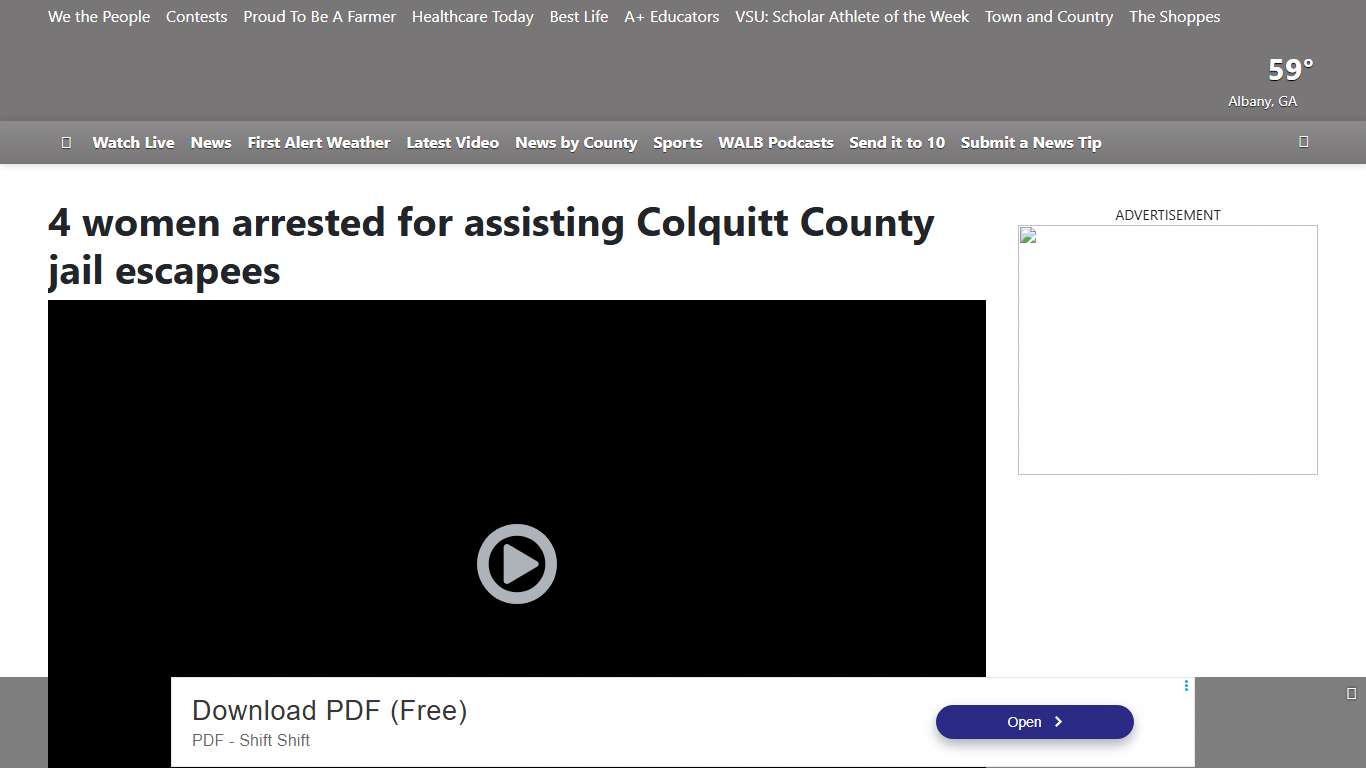 4 women arrested for assisting Colquitt County jail escapees